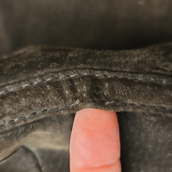 Baby fat brown suede faux fur lined jacket/coat size large - Picture 15 of 15